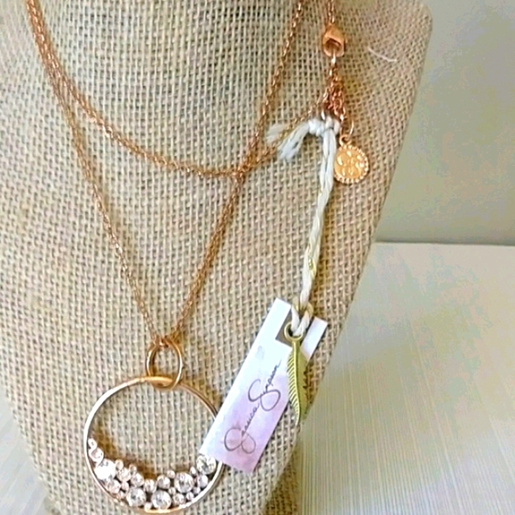 NWT Jessica Simpson Rose Gold Necklace - Picture 3 of 4